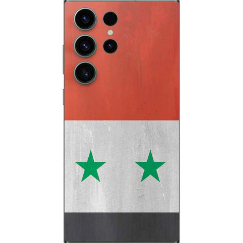 Syria Flag Distressed Galaxy S25 Ultra Skin